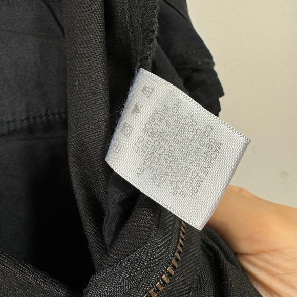 Evereve Size 24 High Waist Pants Trousers Black Linen Blend - Picture 7 of 7